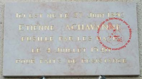 Plaque commémorative