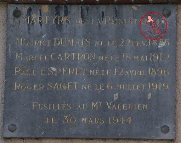 Plaque Commémorative - Courville-sur-Eure