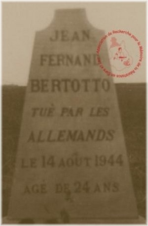 Stèle à la mémoire de Jean BERTOTTO