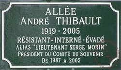 Plaque commémorative André THIBAULT